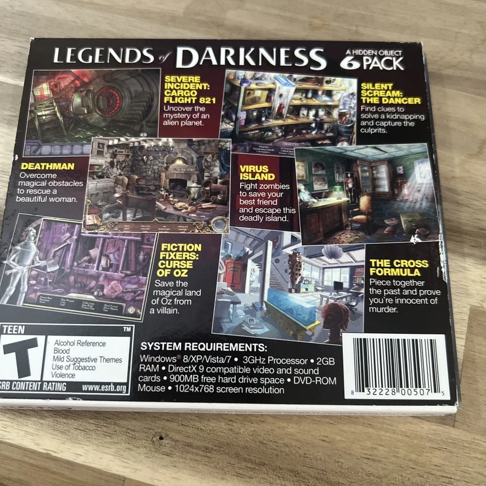 Legends of Darkness PC 2013 DVD-Rom Hidden Object Adventure Game 6 Pack